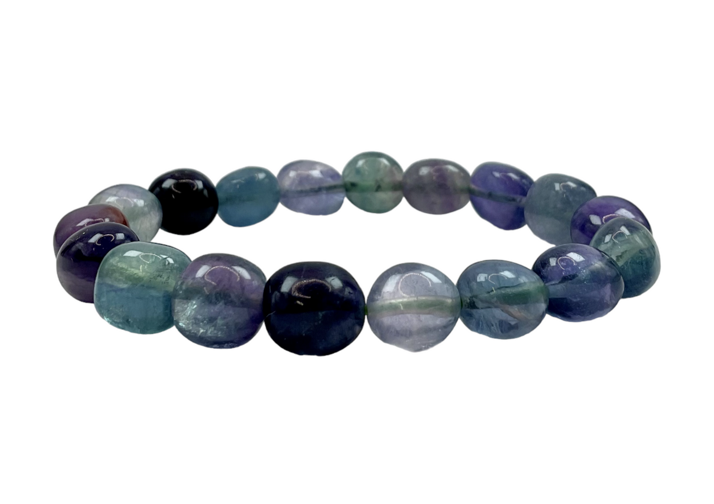 Radiant Fluorite Nugget Bracelet: Clarity and Focus