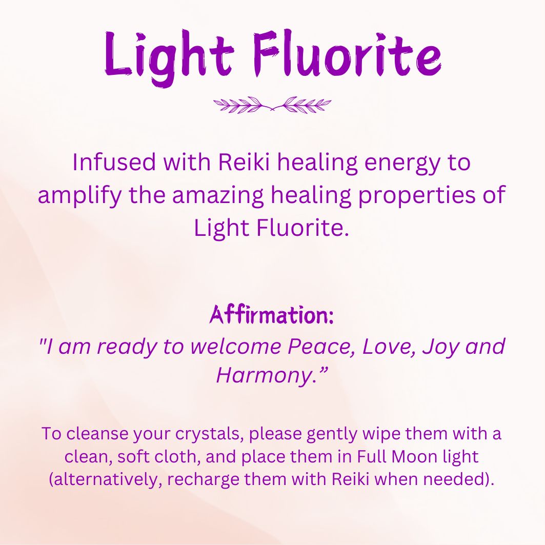 Radiant Light Fluorite Bead Bracelet: Peace and Harmony